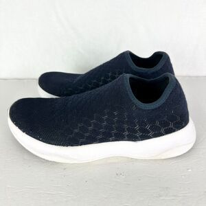 Vessi Skyline Sneaker Shoe Womens 7 Knit Waterproof Slip On Navy